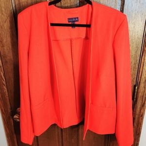 Long Tall Sally coral blazer size 16